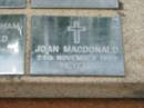 
Joan MacDONALD
24 Nov 1999, aged 98
Saint Augustines Anglican Church, Hamilton

