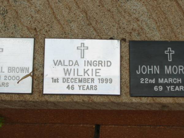 Valda Ingrid WILKIE  | 1 Dec 1999, aged 46  | Saint Augustines Anglican Church, Hamilton  |   | 