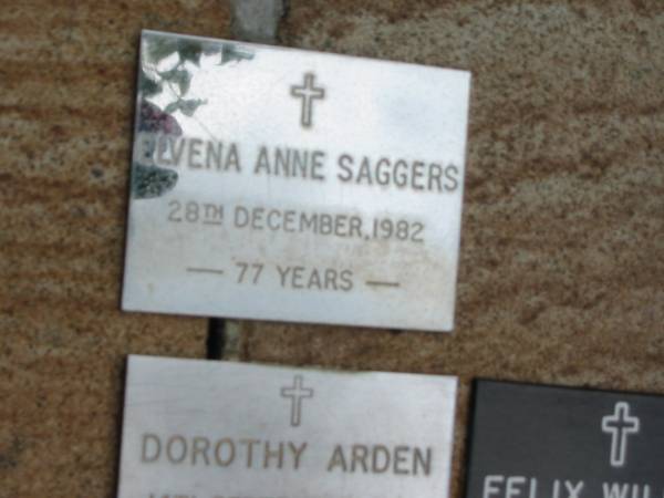Elvena Anne SAGGERS  | 28 Dec 1982, aged 77  | Saint Augustines Anglican Church, Hamilton  |   | 