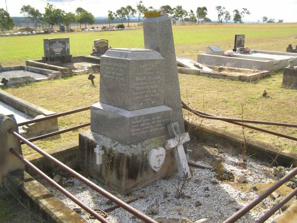 Mary Ellen  | wife of Patrick REDDY  | d: 10 Feb 1910, aged 64  | Patrick REDDY  | d: 6 Nov 1913, aged 69  | Harrisville Cemetery - Scenic Rim Regional Council  |   | 