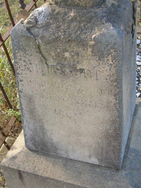 Patrick PERTILL  | ??? 1911  | Martin PERTILL  | d: 8 Nov 1916, aged 70  | Harrisville Cemetery - Scenic Rim Regional Council  |   | 