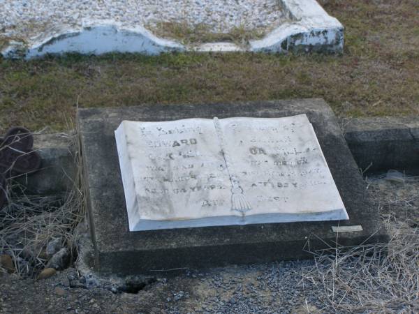 Edward OAKHILL  | d: 15 Mar 1926, aged 64  | Sarah OAKHILL  | d: 31 Mar 1947, aged 85  | Harrisville Cemetery - Scenic Rim Regional Council  | 
