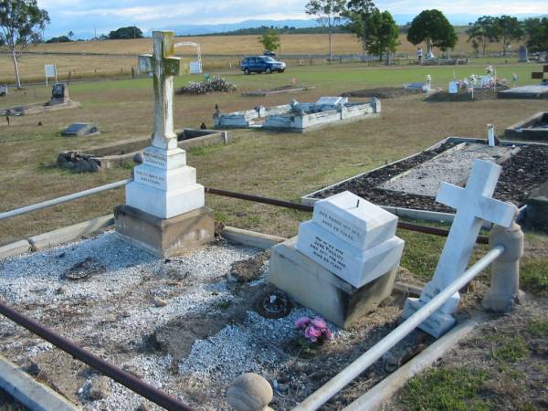 Henry Edwards HILL (of Fassifern)  | d: 31 Mar 1893, aged 49  |   | Thomas PHILLIPS (of Fassifern)  | d: 18 Mar 1915, aged 89  |   | (wife) Jane PHILLIPS  | d: 27 Feb 1925, aged 89  |   | Harrisville Cemetery - Scenic Rim Regional Council  | 