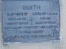 
Luke Wheeler SMITH
b: 8 Aug 1852 (Berkshire, England), d: 31 Aug 1911 at Greenwood
Margaret SMITH (nee DUNN)
b: 1853 (Armagh Nth Ireland), d: 15 Jun 1940 at Greenwood
Harrisville Cemetery - Scenic Rim Regional Council
