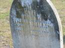 
Dorothy Evelyn BELL
b: 18 Nov 1908
d: 16 Mar 1912

Harrisville Cemetery - Scenic Rim Regional Council
