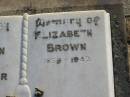 
Walter BROWN
1857 - 1936
Elizabeth BROWN
1853 - 1943
John Edgar
1889 - 1939

Harrisville Cemetery - Scenic Rim Regional Council
