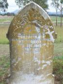 
Elizabeth S C (SHELTON)
(wife of Henry SHELTON
d: 18 Sep 1901  aged 31

Harrisville Cemetery - Scenic Rim Regional Council
