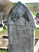 
Wilhelm Karl Friedrich Mutzelburg, born 15 Nov 1846 died 10 Nov 1904;
St Pauls Lutheran Cemetery, Hatton Vale, Laidley Shire
