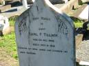 
Carl F. TILLACK, born 29 July 1842 died 18 Nov 1912;
St Pauls Lutheran Cemetery, Hatton Vale, Laidley Shire

