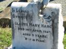 Gladys Mary HARCH, died 14 April 1927 aged 9 years; St Paul's Lutheran Cemetery, Hatton Vale, Laidley Shire  