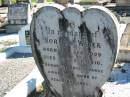 
Norman WEIER, born 12 Feb 1909 died 18 Sept 1910;
St Pauls Lutheran Cemetery, Hatton Vale, Laidley Shire

