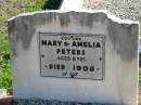 
Mary & Amelia PETERS, died 1908, aged 5 years, cousins;
St Pauls Lutheran Cemetery, Hatton Vale, Laidley Shire

