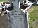 
Bertha HABBEN (nee DUPKE); 27 Jul 1923; aged 51
St Pauls Lutheran Cemetery, Hatton Vale, Laidley Shire
