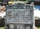 
parents;
Theresa Anna PETERS, 1883 - 1935;
Paul Otto PETERS, 1875 - 1939;
St Pauls Lutheran Cemetery, Hatton Vale, Laidley Shire
