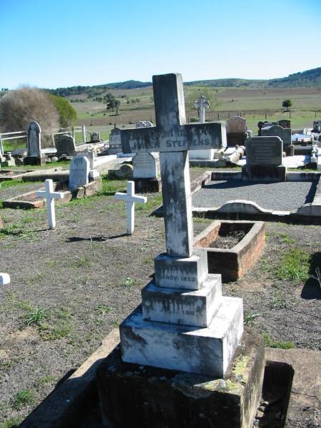 Julien STEFFENS,  | born 16 Nov 1852  | died 14 July 1899;  |   | <a href= /FamilyHistory/Photos/HattonVale-Lutheran_Church/Julien_STEFFENS.html >Additional information</a>.  |   | St Paul's Lutheran Cemetery, Hatton Vale, Laidley Shire  | 