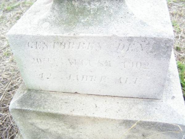 Elizabeth WALTHER  | d: 20 August 1902, aged 42  | Old Hatton Vale (Apostolic) Cemetery  |   | 