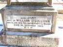 William O'SULLIVAN, born 9 Nov 1841 Tullamore, King's County, Ireland, died 18 May 1913 aged 72 years; Jane, wife of William O'SULLIVAN, born 21 Jan 1839 Tullamore, King's County, Ireland, died 18 Oct 1925; Kate O'SULLIVAN, born 9 Oct 1868 died 21 July 1946; Mary O'SULLIVAN, born 25 March 1867 died 15 July 1945; Elizabeth O'SULLIVAN, born 1 Aug 1878 died 9 July 1935; Patrick O'SULLIVAN, born 30 June 1872 died 4 Aug 1944; Daniel Matthew O'SULLIVAN, died 8 March 1954 aged 70 years; Helidon Catholic cemetery, Gatton Shire 