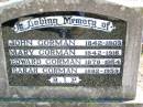 
John GORMAN, 1842 - 1903;
Mary GORMAN, 1942 - 1916;
Edward GORMAN, 1878 - 1954;
Sarah GORMAN, 1882 - 1959;
Helidon Catholic cemetery, Gatton Shire

