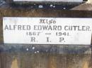 
Julia CUTLER, wife mother,
1870 - 1933;
Alfred Edward CUTLER,
1867 - 1941;
Helidon Catholic cemetery, Gatton Shire
