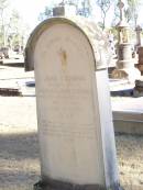 
John OCONNOR,
son of Michael & Mary OCONNOR,
accidentally killed 24 Nov 1903 aged 21 years;
Helidon Catholic cemetery, Gatton Shire
