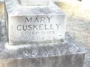 
Michael CUSKELLY,
husband of Mary CUSKELLY,
born at Durra Kings Co Ireland,
died 28 June 1915 aged 76 years;
Bridget, daughter,
born Laidley Queensland,
died 22 Dec 1914 aged 49 years;
Mary CUSKELLY, wife,
died 22-4-37?;
Helidon Catholic cemetery, Gatton Shire
