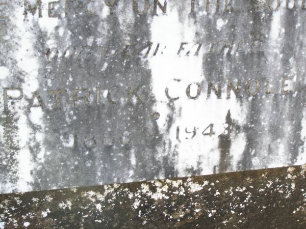 Patrick CONNOLE  | 1868 - 1943;  | Helidon Catholic cemetery, Gatton Shire  | 