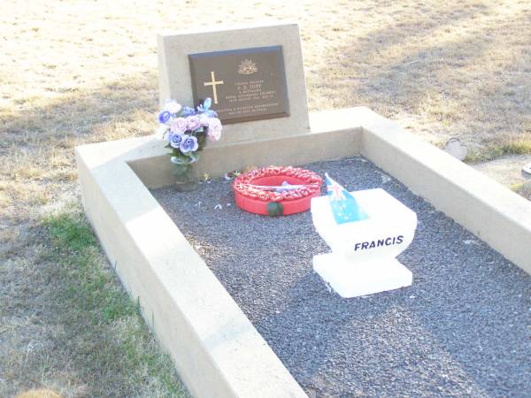F.B. (Francis) TOPP,  | died 18 Aug 1966 aged 19;  | Helidon Catholic cemetery, Gatton Shire  | 