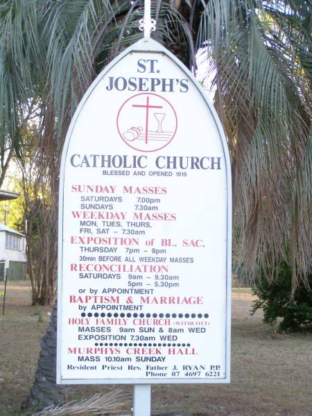 St Joseph's Catholic Church, Helidon, Gatton Shire  | 
