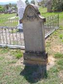 William Alexander, son of Francis & Mary Ann LENDRUM, brother of F. Lendrum, accidentally killed 8 Nov 1902 aged 14 years 4 months 8 days; Helidon General cemetery, Gatton Shire 