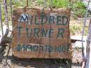 
Mildred TURNER,
3-5-1907 - 3-8-07;
Helidon General cemetery, Gatton Shire

