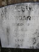 Margaret MCNAIRN,
died 5 Feb 1906 aged 54 years;
John MCNAIRN,
died 9 Jan 1914 aged 57 years;
Helidon General cemetery, Gatton Shire