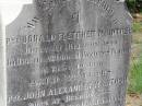 Peter MCINTOSH,
native of Dumbarton Scotland,
died 11 June 1925 aged 69 years;
Margaret MCINTOSH,
born Toowoomba 2 May 1858,
died 29 Aug 1940;
Donald Fletcher MCINTOSH,
born Helidon 1894,
killed in action Pozieres Frances
10 Aug 1916 aged 22 years;
John Alexander MCINTOSH,
born Helidon 1898,
wounded Polygon Wood France,
died Hospital Boulogne France
5 Oct 1917 aged 19 years;
Helidon General cemetery, Gatton Shire