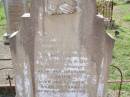 Margaret May,
wife of John CONLEY,
died 22 Sep 1918 aged 72 years;
John,
husband,
died 22 Feb 1935 aged 96 years;
Helidon General cemetery, Gatton Shire