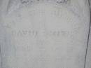 David SMITH,
died 20 April 1914 aged 56 years;
Helidon General cemetery, Gatton Shire