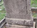 
Constance Bertha (Connie) WRIGHT,
died 18 Nov 1922 in 10th year,
dedicated by parents brothers sisters;
Helidon General cemetery, Gatton Shire
