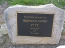 
Kenneth James PITT,
27-6-1937 - 17-3-1999;
Helidon General cemetery, Gatton Shire

