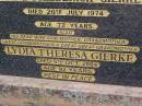 
Franz Friederick GIERKE,
husband father,
died 20 July 1974 aged 72 years;
Lydia Theresa GIERKE,
wife mother grandmother great-grandmother
great-great-grandmother,
died 5 Oct 2004 aged 92 years;
Helidon General cemetery, Gatton Shire
