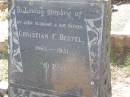 Christian F. BEUTEL,
husband father,
1865 - 1931;
Helidon General cemetery, Gatton Shire