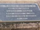 William WRIGHT,
husband father,
died 17 Nov 1955 aged 83 years;
Sarah WRIGHT,
mother,
died 12 August 1966 aged 91 years 2 months;
Helidon General cemetery, Gatton Shire