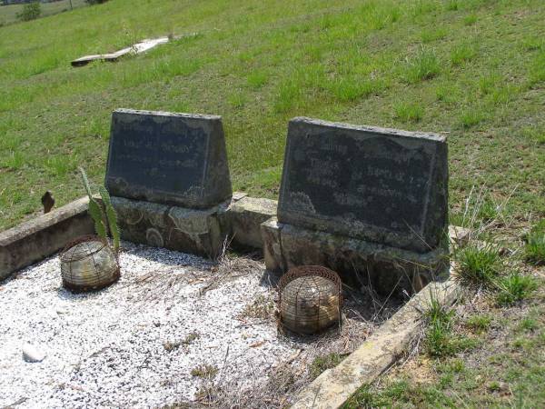 Violet H. BARCLAY,  | died 6 Oct 1931 aged 70 years;  | Thomas BARCLAY,  | died 28 March 1934;  | Helidon General cemetery, Gatton Shire  |   | 