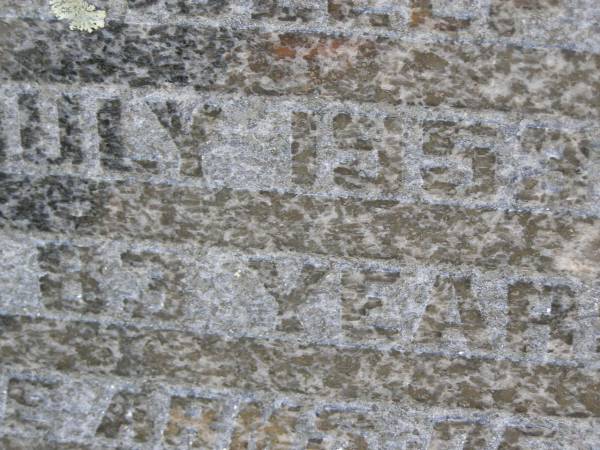 Thomas Henry DOHERTY,  | husband,  | died 1 July 1953 aged 83 years;  | Helidon General cemetery, Gatton Shire  | 