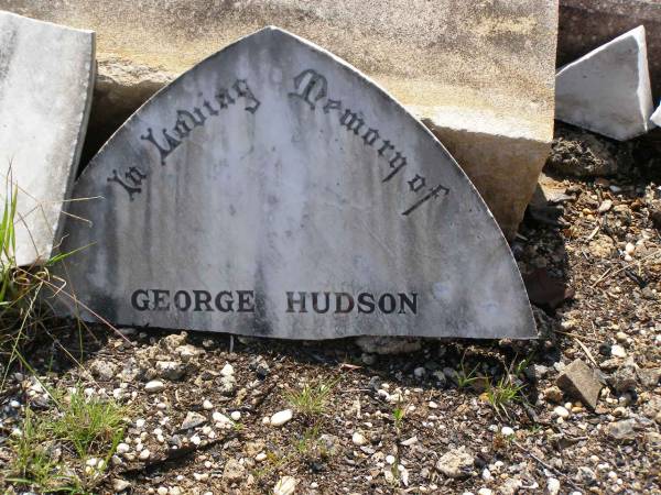 George HUDSON,  | of Flagstone Creek  | died 4 Oct 1917;  | Mary HUDSON,  | died 12 July 1915;  | Helidon General cemetery, Gatton Shire  | 