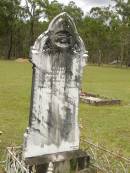 
Joanna,
wife of Richard HARRIS,
died 24 Aug 1905 aged 59 years 11 months;
Howard cemetery, City of Hervey Bay
