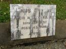 
Onus STELEY,
accidentally killed 28 Sept 1957 aged 43 years;
Howard cemetery, City of Hervey Bay
