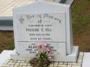 
Phoebe C. HEIN,
mother,
died 15 Aug 1966 aged 62 years;
Alan S. HEIN,
son,
died 29 April 1998 aged 68 years;
Howard cemetery, City of Hervey Bay
