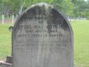 
Matilda,
wife of T.J. WATKINS,
died 8 Feb 1906 aged 65 years;
Ethel May WATKINS,
died 14 Aug 1885 aged 2 years 8 months;
Howard cemetery, City of Hervey Bay
