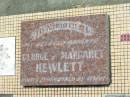 
parents;
George HEWLETT;
Margaret HEWLETT;
Howard cemetery, City of Hervey Bay
