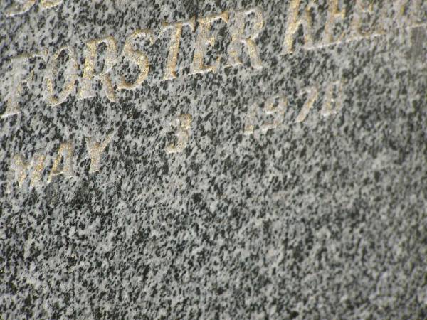 William KEENE,  | died 26 July 1946 aged 59 years;  | Ellen Forster KEENE,  | wife,  | died 3 May 1978?;  | Howard cemetery, City of Hervey Bay  | 