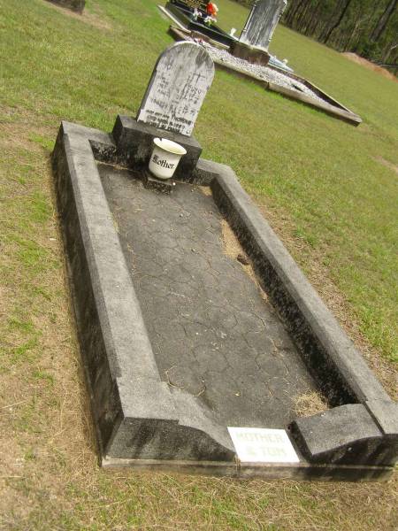 Charlotte,  | wife of William FULTON,  | mother,  | died 26 June 1900 aged 38 years;  | Thomas (Tom),  | son,  | died 11 April 1949 aged 61 years;  | Howard cemetery, City of Hervey Bay  | 