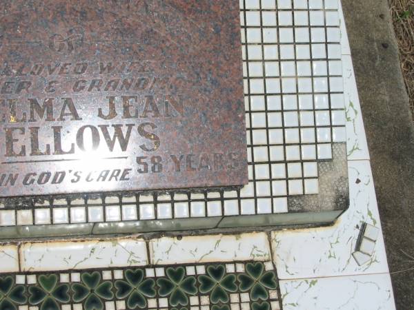 Thelma Jean FELLOWS,  | wife mother grandma,  | died 17-3-1979 aged 58 years;  | Howard cemetery, City of Hervey Bay  | 